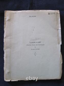 ORIGINAL EARLY CARBON TYPE SCRIPT of LAUREL & HARDY FILM, THE DANCING MASTERS