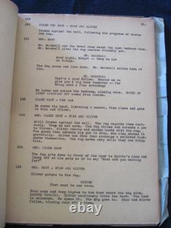 ORIGINAL EARLY CARBON TYPE SCRIPT of LAUREL & HARDY FILM, THE DANCING MASTERS