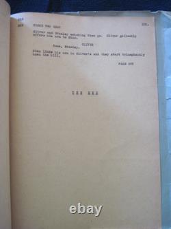 ORIGINAL EARLY CARBON TYPE SCRIPT of LAUREL & HARDY FILM, THE DANCING MASTERS