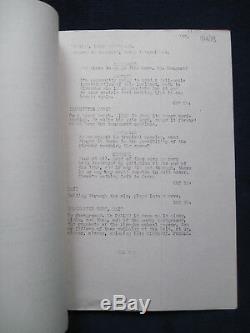 ORIGINAL FILM SCRIPT PIRANHA, Directed by JOE DANTE BRADFORD DILLMAN'S Copy