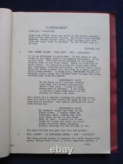 ORIGINAL FILM SCRIPT for A CERTAIN SMILE Actor BRADFORD DILLMAN'S Copy wi Notes