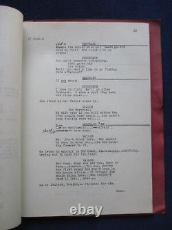 ORIGINAL FILM SCRIPT for A CERTAIN SMILE Actor BRADFORD DILLMAN'S Copy wi Notes