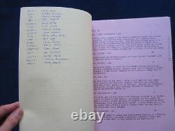 ORIGINAL FILM SCRIPT for MAN OUTSIDE BRADFORD DILLMAN'S Copy with His Notes