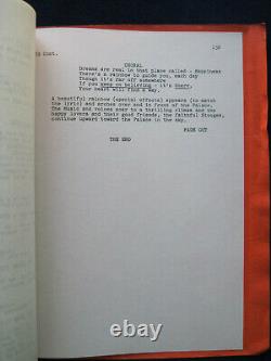 ORIGINAL FILM SCRIPT for THE THREE STOOGES SNOW WHITE & THE THREE STOOGES