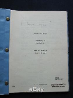 ORIGINAL Film SCRIPT The Mephisto Waltz BRADFORD DILLMAN'S COPY with His Notes