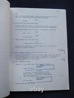 ORIGINAL Film Script HEROES STAND ALONE BRADFORD DILLMAN'S Copy wi His Notes