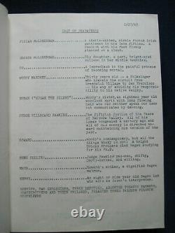 ORIGINAL PRESENTATION SCRIPT for FINIAN'S RAINBOW FRANCIS FORD COPPOLA Film