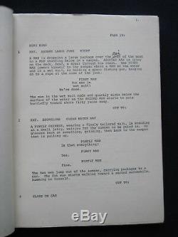 ORIGINAL ROBERT MITCHUM Film Script THE AMSTERDAM KILL BRADFORD DILLMAN'S Copy