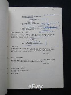 ORIGINAL ROBERT MITCHUM Film Script THE AMSTERDAM KILL BRADFORD DILLMAN'S Copy