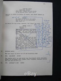 ORIGINAL ROBERT MITCHUM Film Script THE AMSTERDAM KILL BRADFORD DILLMAN'S Copy
