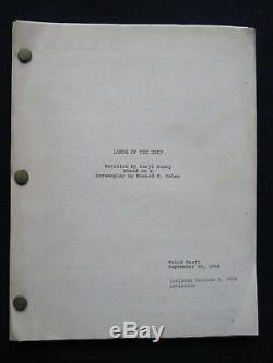 ORIGINAL ROGER CORMAN Film Script LORDS OF THE DEEP BRADFORD DILLMAN'S Copy