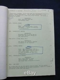 ORIGINAL ROGER CORMAN Film Script LORDS OF THE DEEP BRADFORD DILLMAN'S Copy