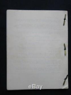 ORIGINAL ROGER CORMAN Film Script LORDS OF THE DEEP BRADFORD DILLMAN'S Copy