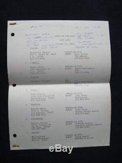 ORIGINAL ROGER CORMAN Film Script LORDS OF THE DEEP BRADFORD DILLMAN'S Copy