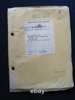 ORIGINAL SCRIPTS KING VIDOR LILLIAN GISH Film LA BOHEME, MGM STUDIO VAULT COPY