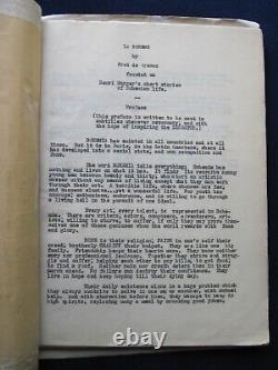 ORIGINAL SCRIPTS KING VIDOR LILLIAN GISH Film LA BOHEME, MGM STUDIO VAULT COPY