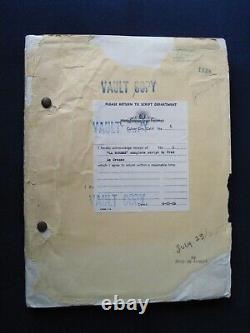 ORIGINAL SCRIPTS KING VIDOR LILLIAN GISH Film LA BOHEME, MGM STUDIO VAULT COPY