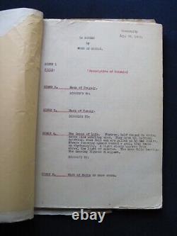 ORIGINAL SCRIPTS KING VIDOR LILLIAN GISH Film LA BOHEME, MGM STUDIO VAULT COPY