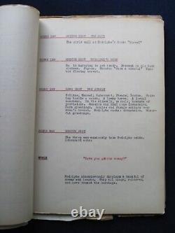 ORIGINAL SCRIPTS KING VIDOR LILLIAN GISH Film LA BOHEME, MGM STUDIO VAULT COPY