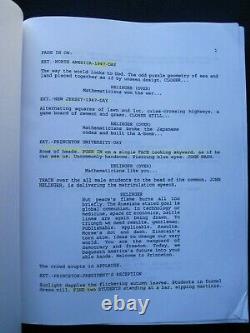 ORIGINAL SCRIPT A BEAUTIFUL MIND by AKIVA GOLDSMAN Film wi RUSSELL CROWE