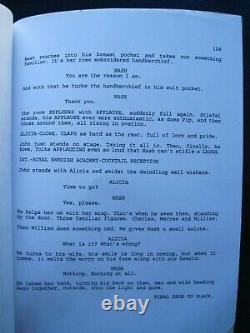 ORIGINAL SCRIPT A BEAUTIFUL MIND by AKIVA GOLDSMAN Film wi RUSSELL CROWE