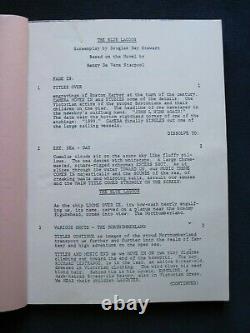 ORIGINAL SCRIPT BROOKE SHIELDS Film THE BLUE LAGOON wi Letter Re CHILD LABOR