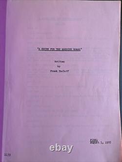 ORIGINAL SCRIPT CYBILL SHEPHERD A Guide For the Married Woman TV Movie-1978