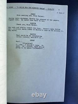 ORIGINAL SCRIPT CYBILL SHEPHERD A Guide For the Married Woman TV Movie-1978