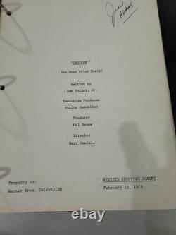 ORIGINAL SCRIPT SCREENPLAY CRUSIN 1979 Made For TV Warner Brothers MOVIE Signed