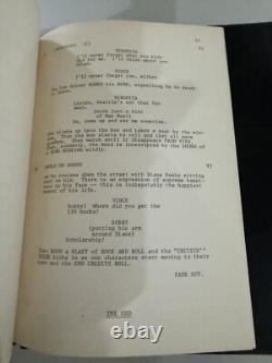 ORIGINAL SCRIPT SCREENPLAY CRUSIN 1979 Made For TV Warner Brothers MOVIE Signed