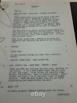 ORIGINAL SCRIPT SCREENPLAY CRUSIN 1979 Made For TV Warner Brothers MOVIE Signed