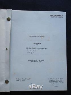 ORIGINAL SCRIPT William Castle's Cult Classic Film BUG BRADFORD DILLMAN'S Copy