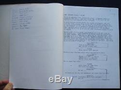 ORIGINAL SCRIPT William Castle's Cult Classic Film BUG BRADFORD DILLMAN'S Copy