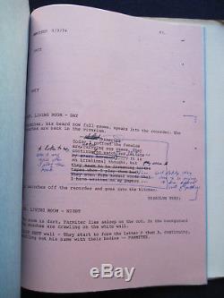 ORIGINAL SCRIPT William Castle's Cult Classic Film BUG BRADFORD DILLMAN'S Copy