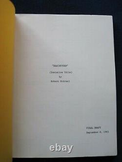 ORIGINAL SCRIPT for BRAINSTORM NATALIE WOOD & CHRISTOPHER WALKEN Film