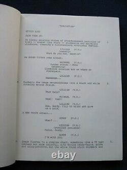 ORIGINAL SCRIPT for BRAINSTORM NATALIE WOOD & CHRISTOPHER WALKEN Film