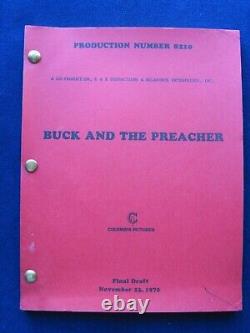 ORIGINAL SCRIPT for BUCK & THE PREACHER A SIDNEY POITIER FILM