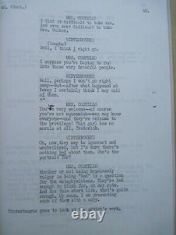 ORIGINAL SCRIPT for DAISY MILLER PETER BOGDANOVICH, CYBILL SHEPHERD Film