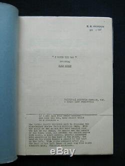 ORIGINAL SCRIPT for EARLY JOHN WAYNE Film I COVER THE WAR Art Director's Copy