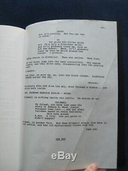 ORIGINAL SCRIPT for ED WOOD TIM BURTON Film with JOHNNY DEPP & MARTIN LANDAU