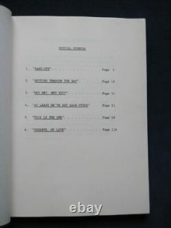 ORIGINAL SCRIPT for HANG-UPS by LESLIE BRICUSSE Film Exec. JACK VALENTI's Copy