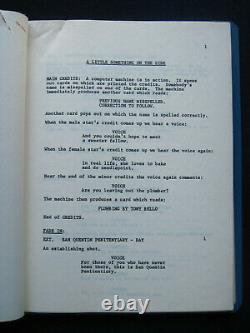 ORIGINAL SCRIPT for HOT MILLIONS PETER USTINOV, MAGGIE SMITH, BOB NEWHART Film