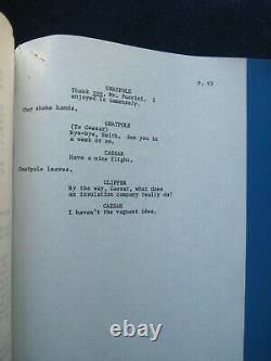 ORIGINAL SCRIPT for HOT MILLIONS PETER USTINOV, MAGGIE SMITH, BOB NEWHART Film