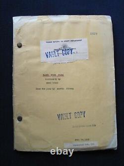 ORIGINAL SCRIPT for KING VIDOR Film THREE WISE FOOLS 1923 MGM VAULT COPY