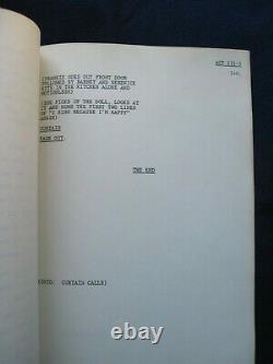 ORIGINAL SCRIPT for MEMBER OF THE WEDDING Film BASED ON CARSON MCCULLERS' PLAY