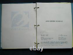 ORIGINAL SCRIPT for OLIVER STONE NFL Film ANY GIVEN SUNDAY with Production Notes