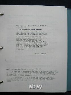 ORIGINAL SCRIPT for OLIVER STONE NFL Film ANY GIVEN SUNDAY with Production Notes