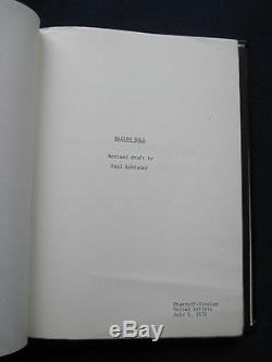 ORIGINAL SCRIPT for RAGING BULL by PAUL SCHRADER DE NIRO / SCORSESE Film