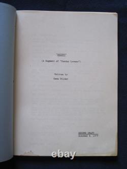 ORIGINAL SCRIPT for SUNDAY LOVERS by GENE WILDER FILM ORIG. TITLED'SKIPPY