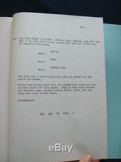 ORIGINAL SCRIPT for SUPERMAN Film by DAVID & LESLIE NEWMAN and ROBERT BENTON